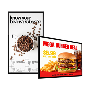 Tableau de menu numérique mural de 32 43 50 55 pouces pour publicité intérieure pour restaurant café restauration rapide - Product Image 1