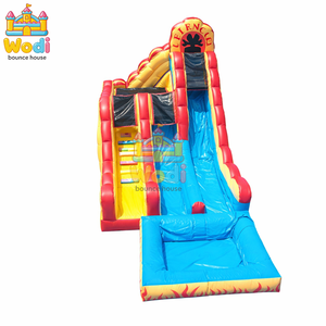 Château aquatique gonflable <span class=keywords><strong>avec</strong></span> zone de saut, <span class=keywords><strong>piscine</strong></span> et toboggan pour s'amuser en nageant et en sautant - Product Image 4