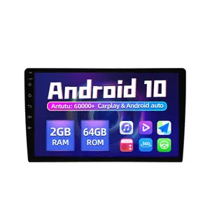 1280 800 9/10 "אנדרואיד 12 8core 2 + 64GB IPS DSP מערכת מולטימדיה לרכב עבור 2din אוניברסלי GPS WIFI רדיו סטריאו