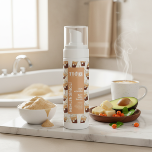TTO-X Moisturizing Honey Latte Body Wash Shea Butter Avocado Oil Sea Buckthorn Oil Centella Pentavitin <b>Shower</b> Foam 200 ml for - Product Image 3