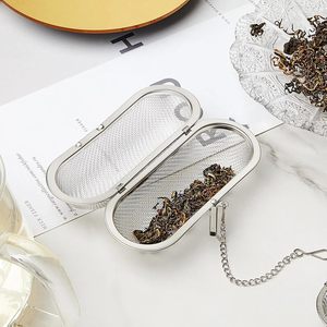 ชุดกรองชาแบบลูกบอลสแตนเลสทรงสี่เหลี่ยมพร้อมที่กดในตัว - Product Image 2