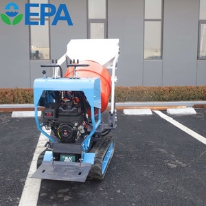 Mezclador de hormigón de la mejor calidad 300L 400L Mezclador de cemento de hormigón con orugas de carga automática Mezclador de mortero - Product Image 2