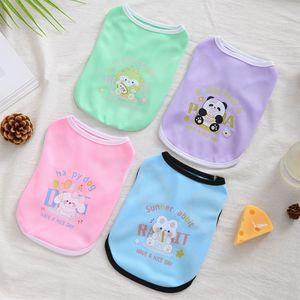 Chaleco para mascotas con dibujos de animales, ropa ultraligera de Color macarrón para verano y otoño, ropa para gatos y perros, ajuste Universal - Product Image 3
