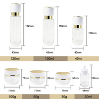 Ensemble de flacons de lotion pour le corps vides de 120 ml et emballage