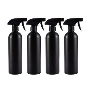 ขวดสเปรย์พลาสติก HDPE สีดำเข้ม พิมพ์ลายสกรีน ทนทาน เป็นมิตรกับสิ่งแวดล้อม ขนาด 500 มล. สำหรับเจลแอลกอฮอล์ทำความสะอาดมือและห้อง ได้รับมาตรฐาน CE - Product Image 1