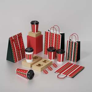 Sacs en papier kraft colorés classiques et durables pour les boutiques de thé au lait et de café à emporter, directement de l'usine - Product Image 1