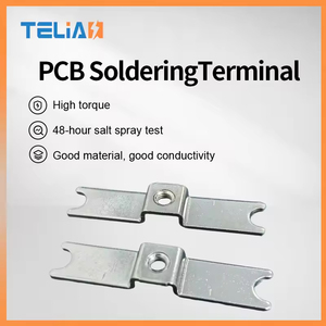 Connecteur de raccordement de surface Telian TLS5441-L en laiton, 70A, pour carte de circuit imprimé, avec support conducteur à vis M5, 4P - Product Image 2