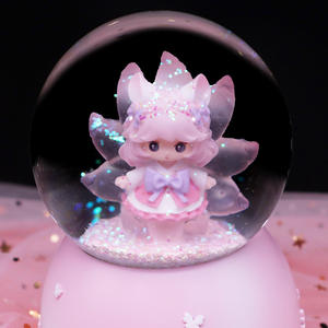 Caja Musical de Cristal con Diseño de Zorro de Nueve Colas, Regalos Creativos al por Mayor, Linda Caja Musical de Ocho Tonos para Niñas, Decoración de Escritorio - Product Image 4