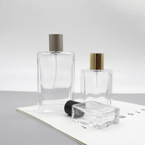 Vente en gros de flacons en verre carrés de 100 ml, distributeurs, vaporisateurs de parfum, flacons cosmétiques vides, capacité de 120 ml pour l'emballage de cosmétiques - Product Image 4