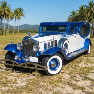 Limousines High Quality Blue Electric Hearse Classic Funeral Transportation Supply Electric Hearse Funeral Car Funeral - Product Image 1