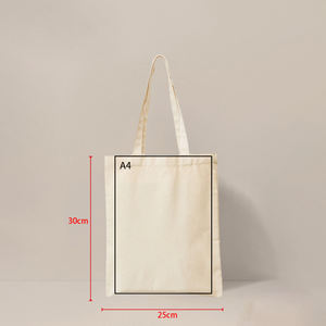 Простая и прочная холщовая сумка-шоппер через плечо, вместительная холщовая сумка-тоут с индивидуальным принтом для повседневного использования - Product Image 6