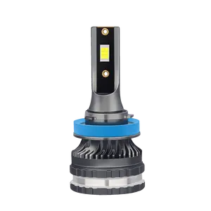 Farol de neblina para carro, lâmpada LED tricolor 9005 9006 9012, canbus luces focos 12V, auto-lâmpada BulbH3 H7 H7 H8 H9 H11 H1 H4