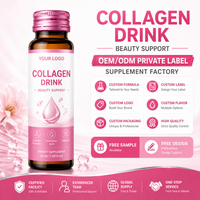 Bebida de Péptidos de Colágeno con Ácido Hialurónico y Vitamina C, Fabricante de Marca Privada OEM ODM