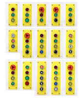 Boîte de commande de bouton étanche en plastique Bouton d'arrêt d'urgence Indicateur Boîte lumineuse Boîte électrique de démarrage en plastique