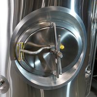 Cuve de Fermentation Conique Automatique à Double Paroi en Acier Inoxydable 304, Contrôlée par PLC, Capacité 500L-2000L-5000L, avec Pompe pour Alcool