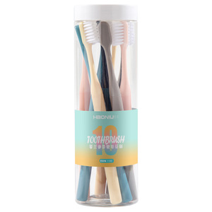 Ensemble de brosses à dents manuelles Haoniu, 10 pièces, poils souples, pour adultes, soins bucco-dentaires, voyage - Product Image 4