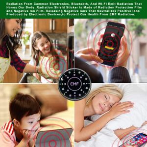 Bouclier quantique rond noir <span class=keywords><strong>Anti</strong></span>-Radiation <span class=keywords><strong>pour</strong></span> <span class=keywords><strong>téléphone</strong></span> <span class=keywords><strong>portable</strong></span> 5G, Protection EMF, autocollant <span class=keywords><strong>Anti</strong></span>-Radiation en promotion - Product Image 4