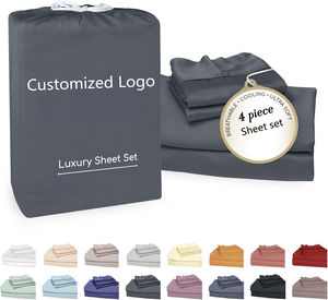 Parure de Draps de Lit en Gros en Microfibre Douce Brossée 1800 Fils, Ensemble de 4 Pièces - Product Image 1