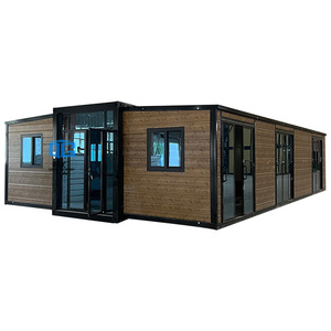 Villa préfabriquée méditerranéenne-Maison extensible de 40 pieds avec terrasse, toit en terre cuite et volets - Product Image 2