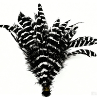 Plume de coq barde teinte pour artisanat, matériel de montage de mouches de pêche, accessoire de boucles d'oreilles en plumes pour carnaval, décoration de fête et de maison