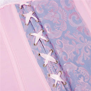 Corset mince à lacets floraux de fête gothique vintage pour mariage <span class=keywords><strong>Bustier</strong></span> Body Sculpting <span class=keywords><strong>Court</strong></span> Gorset Tops pour femmes - Product Image 5