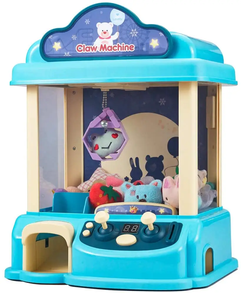 Kids Amusement Machine Plush Dolls Catcher Crane Game Mini Claw Machine Kit For Children Toys