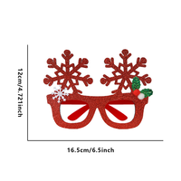 Lunettes décoratives Père Noël et mini sapin de Noël, accessoire de photomaton fantaisie pour dîner de Noël en famille, déguisement et cadeaux pour enfants