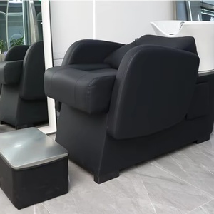 Luxury PU Leather Spa Head Salon Headspa Bed Barber Shop Furniture Thai <b>Shampoo</b> Sink Wash Basin and <b>Chair</b> Salon Equipments - Product Image 2