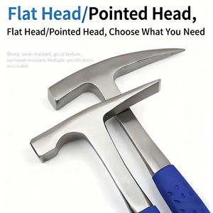 광산 지질학 망치 지질 탐사 OEM 맞춤형 지원을위한 뾰족한 플랫 헤드 벽돌 망치 - Product Image 6