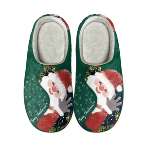 Zapatilla <span class=keywords><strong>de</strong></span> mujer acogedora Unisex personalizada con espuma viscoelástica estampado personalizado para dormitorio cómoda casa peluda para zapatillas - Product Image 4