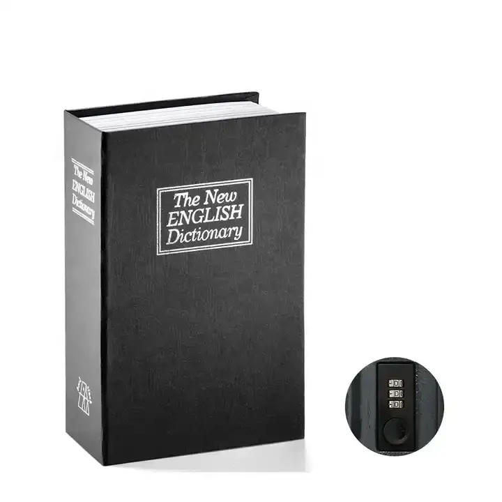 Pabrik grosir kamus rumah pengalihan kecil rahasia kunci Kode Buku uang kotak aman dengan kunci kombinasi