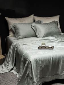 Fodera per cuscino in tencel morbido di alta qualità per camera da letto, traspirante, con motivo jacquard, effetto seta, in offerta speciale. - Product Image 4