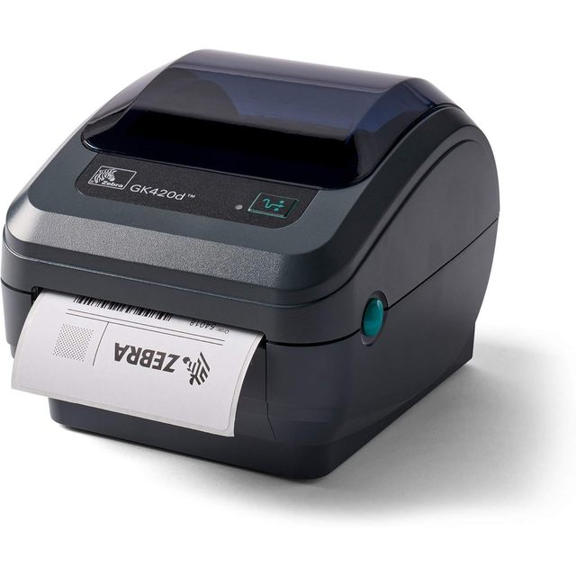 Zebra Gk420d Direct Thermal Desktop Printer 4 In Print Width Usb Serial Parallel Connectivity Auto Cutter Monochrome Labeler