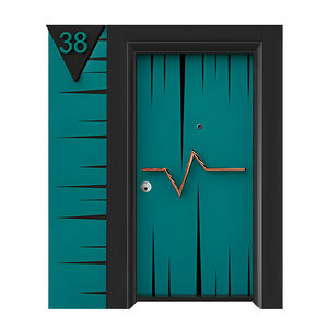 Porte extérieure de sécurité en acier gravé CNC de style moderne avec fonction antivol Garantie de 5 ans Marque <span class=keywords><strong>ADAMAN</strong></span> - Product Image 3