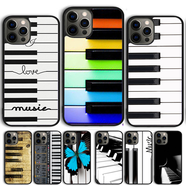 Piano Keys Keyboard Design Style Cover For iPhone 15 16 14 13 12 Pro Max mini 11 Pro Max XS XR Plus Phone Case Coque