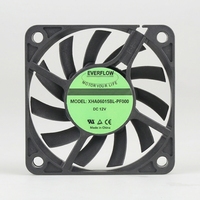 Kipas Pendingin Aksial DC Tanpa Sikat 60x60x15mm Ultra-tipis Konsumsi Rendah Kecepatan Tinggi Kabinet Server 1U/2U OEM ODM Bahan PBT