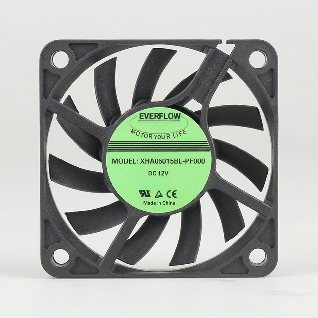 Brushless DC Axial Cooling Fan 60x60x15mm Ultra-thin Low Consumption High Speed Server Cabinet 1U/2U OEM ODM PBT Material