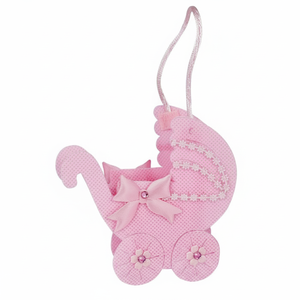 Tessuto per passeggino Favor in rosa per decorazioni per neonati e bambini - Product Image 2