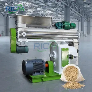 Full Set 3-4 T/H Animal Livestock Poultry Feed Manufacturing Equipment for Livestock Goat Horse Rabbit Broiler Chicken Feed