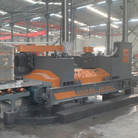 Machine de calibrage continu à double tête JULUN pour le nivellement des dalles de granit, épaisseur fixe, 30 kW, 380 V, max 100 mm
