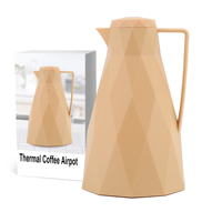 Flacon sous vide arabe Dallah nouveauté corps en plastique rose verre recharge haute qualité isolé thermos flacon bouilloire cafetière