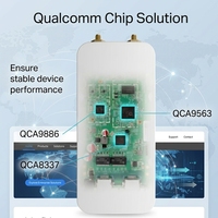 Punto de Acceso Exterior de Doble Banda de Alta Velocidad de 1200 Mbps Características 360 °   Señal amplia, capacidad para 128 usuarios y PoE de 48V para una Internet estable