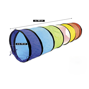 <span class=keywords><strong>Arcobaleno</strong></span> Pop-Up strisciante Tunnel <span class=keywords><strong>tenda</strong></span> da gioco per i più piccoli morbido sport giocattolo in poliestere per Baby Dog - Product Image 4