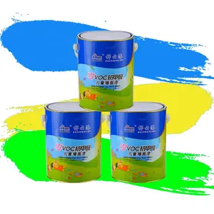 Peinture colorée pour la décoration des chambres d'enfants Peinture pour enfants résistante au gommage inodore sans formaldéhyde de haute qualité