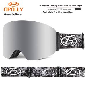 Nuevas <span class=keywords><strong>Gafas</strong></span> <span class=keywords><strong>de</strong></span> Esquí Cilíndricas con Marco Grande, Doble Capa Antivaho, <span class=keywords><strong>Gafas</strong></span> Deportivas para Esquí, <span class=keywords><strong>Gafas</strong></span> <span class=keywords><strong>de</strong></span> Esquí Antivaho para Exteriores - Product Image 4