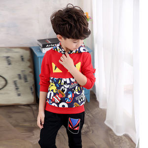 Ensemble de vêtements pour enfants en gros, pantalon et sweat-shirt avec imprimé - Product Image 2