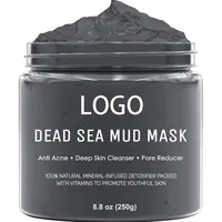Benutzer definiertes Logo Schlamm maske aus dem Toten Meer Masca rillas Faciales Skin Deep Cleansing Mud mask Gesicht Anti Akne Feuchtigkeit spendende Bio-Ton maske