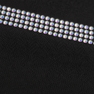 Cristales de Vidrio Planos <span class=keywords><strong>con</strong></span> Adhesivo Fuerte, Color Negro Jet y Champán, para Decoración de Ropa, Arte de <span class=keywords><strong>Uñas</strong></span>, Venta al Por Mayor - Product Image 5