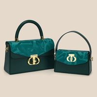 Sacs à main de luxe pour femmes, lot de 2, style rétro géométrique, avec fermoir, durables, portables, sac à bandoulière simple