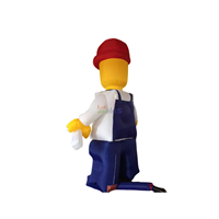 Figurines personnalisées 2M/3M/4M, blocs de jeu gonflables, modèle de cowboy Lego, modèle de personnage Lego pour la décoration, promotion de la boutique de blocs